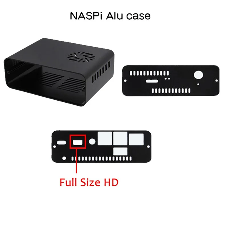 NASPi Lite Kit+X823 Expansion Board+X-C2 Adapter Board+Case for Raspberry Pie SATA HDD/SSD Hard Disk NAS Storage Server