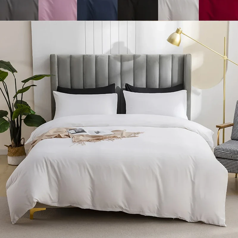 

Premium Ultra-Soft Solid Duvet Cover for Winter Durable Bedding Essential for Adult Comforter Bedding Sets King Size Bedding Set