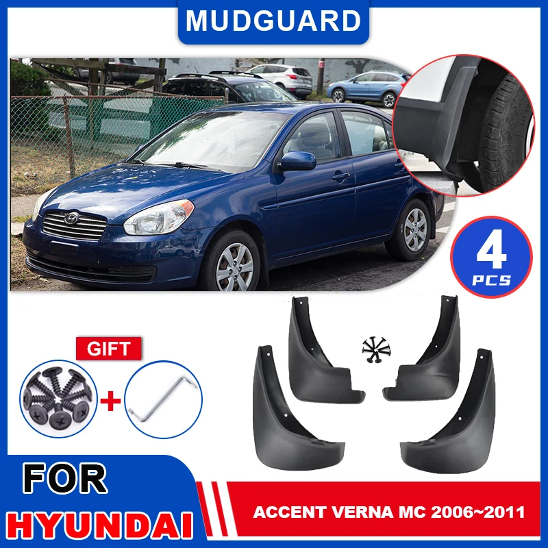 

Брызговики для Hyundai Accent Verna MC 2006 ~ 2011, брызговики от грязи