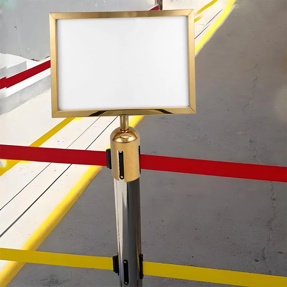 Stanchion Holder A3 Stainless Steel For Crowd Control Display Display Holder Stanchion Post Sign Support Traffic Safety Sign
