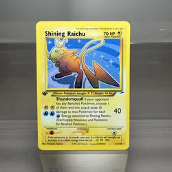 PKM Single Cards 1st Edition 1996 Raichu Charizard Dragonite PTCG Foil Cards Game Collection PKM Proxy Cards
