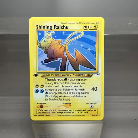 Carte singole PKM 1a edizione 1996 Raichu Charizard Dragonite PTCG Carte foil Collezione di giochi Carte proxy PKM