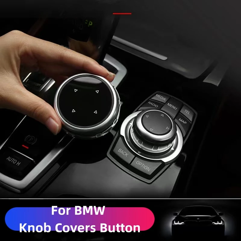 

For IDrive Car Multimedia Button Cover Trim Knob Sticker for -BMW F10 F18 F07 F20 F21 F06 F12