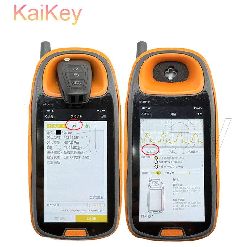 GK2T-15K601-AB 3 Buttons Flip Remote Key Fob PCB 433MHz HITAG Pro ID49 PCF7945F Chip For Ford Transit Tourneo Custom 2016-2020