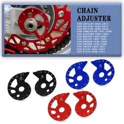 XR XLR CRF CRM 150 230 250 400 Motorcycle CNC Aluminum Alloy Chain Adjuster For Honda XR230R XR250R XR250L CRF130F CRF230F