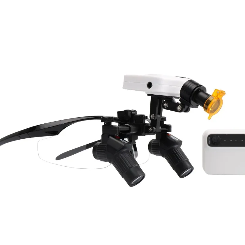 

Dental corner magnifying glass with headlamp Magnetic model Dual battery