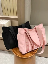 Borsa a tracolla di grande capacità per donna, borsa Casual in Nylon resistente con tasche Multiple, borsa da viaggio leggera