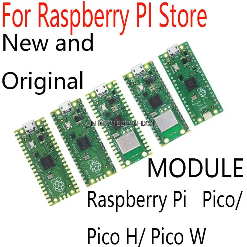 Original Raspberry PI Pico or Pico W with wireless WiFi development board, Pico or Pico H with pin head, support micropython/c++