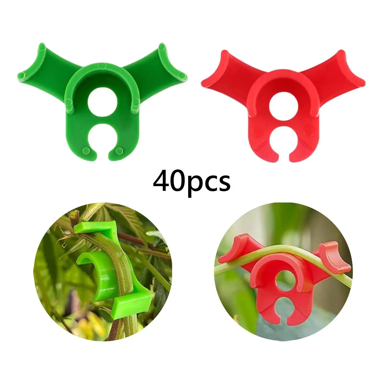 40x Plant Bender Low Stress Training Clips Plant Stem Trainer,Lightweight,Compact Plant 90 Degree Bend Clips for Outdoors