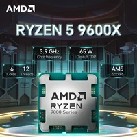 AMD Ryzen 5 9600X 5,4 GHz 6 núcleos 12 hilos NUEVO procesador DDR5 L3 = 32M 65W R5 9600X Socket AM5 4NM pero sin ventilador
