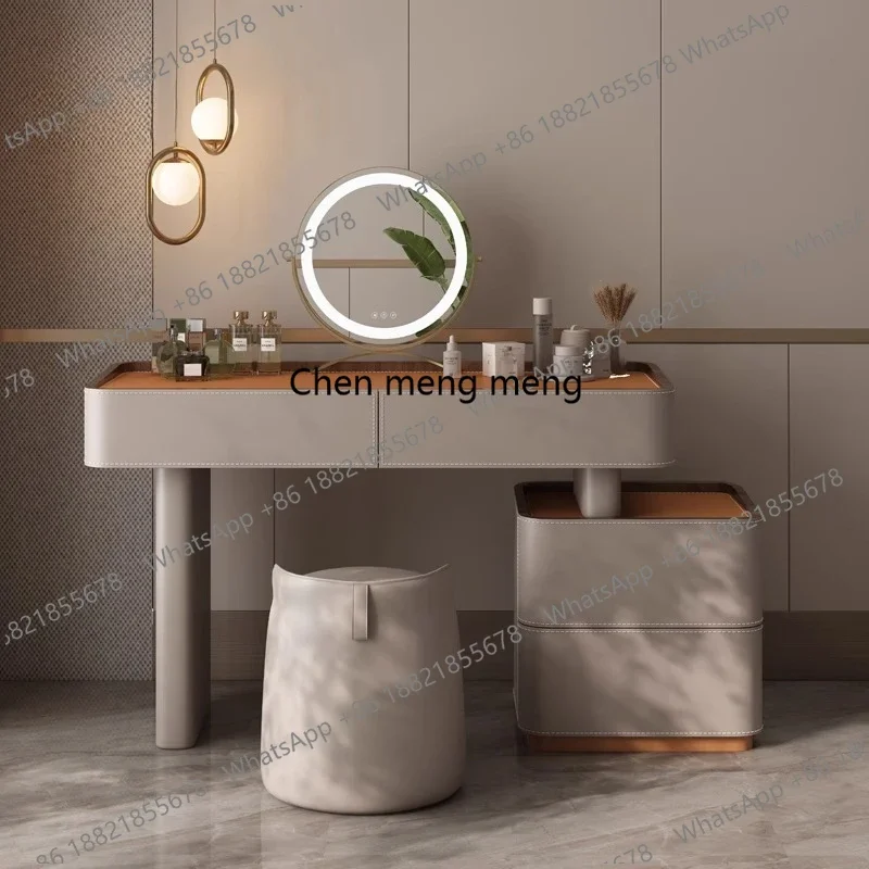 C139 Modern Nordic makeup headdresses Dressingtable dressing room furniture makeup toilet vanity tablewith mirror Comfortable be