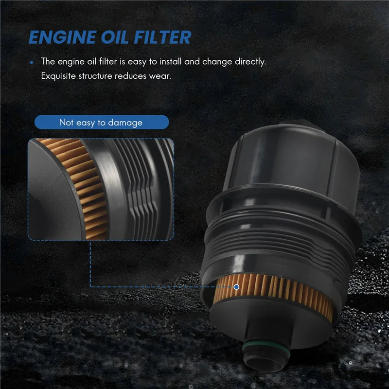 

Car Engine Oil Filter For Jeep Gladiator Wrangler JL RAM 1500 2020 2021 68507598AA 68498720AA Oil Filer Housing Cap-T61C