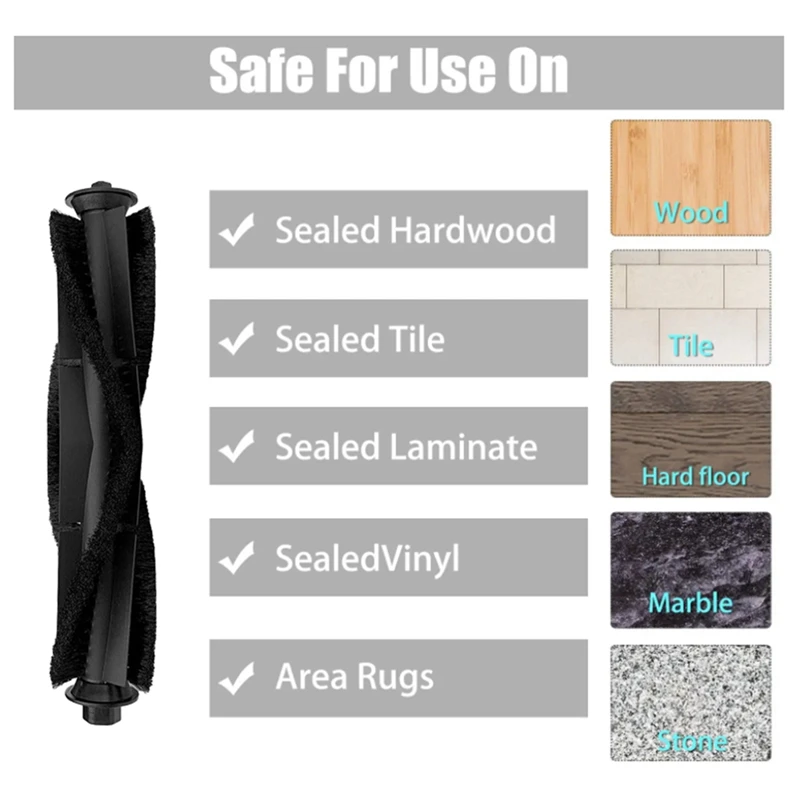 XCLEA-Aspirateur Robot H30 Plus/H40 Plus, Brosse Latérale Principale, Filtre Hepa, Serpillière, Grille