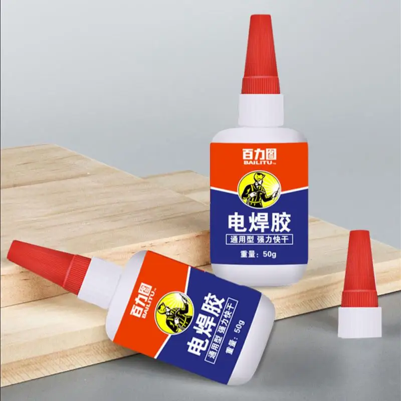 Instant Fast Adhesive 50ML Bottle Stronger Super Glue Multi-Purpose Fix HOT Super Strong Liquid Colorless Adhesive Glue