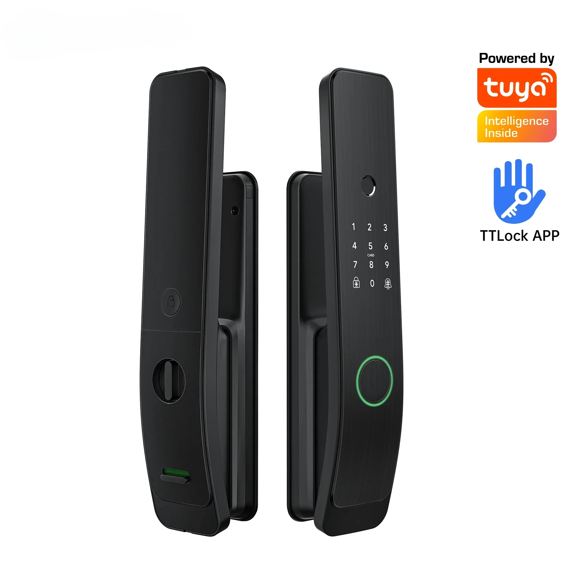 Liliwise New Design Tuya App TTlock Fully Automatic Design Electronic Door Lock Smart Fingerfrint Digital Door Lock