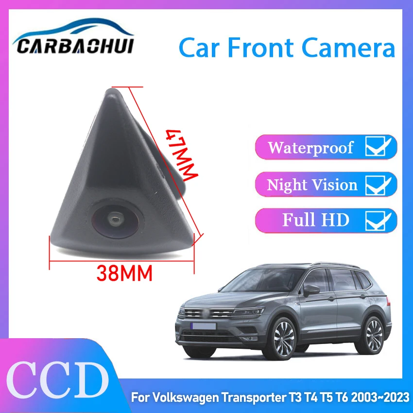 

Car Front View Camera For Volkswagen VW Transporter T3 T4 T5 T6 2003~2022 2023 RCA AV Interface 12V NTSC System HD CCD CAM