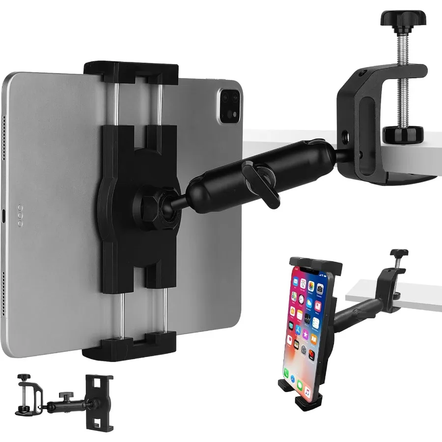 

Under Cabinet Tablet Mount Kitchen Tablet Holder iPad Mount for Desk Table Board Chair Compatible with 4.712.9 iPad Nexus LG G