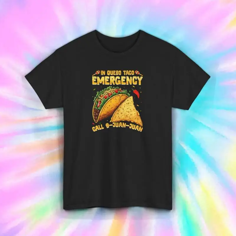 Black Taco Shirt In Mexico Taco Emergency Call 9 Juan Juan T-Shirt