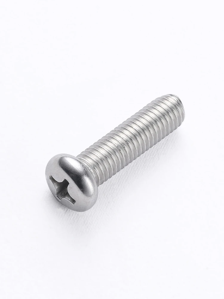 M1 M1.2 M1.4 M1.6 M2 M2.5 A2-70 304 Stainless Steel Cross Round Phillips Pan Head Screw Bolt Phillips Screws Length 3-100mm