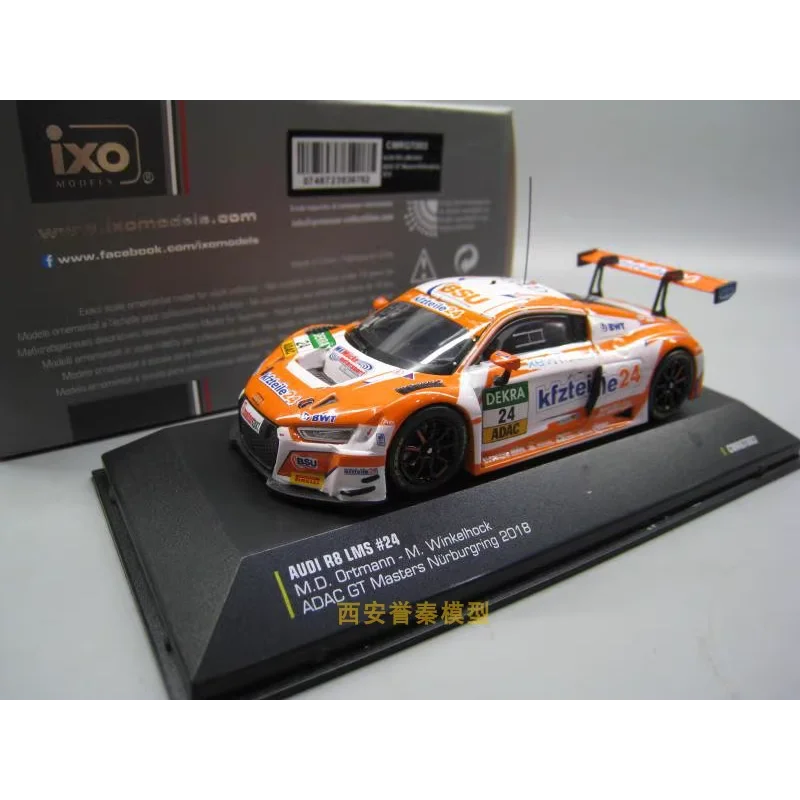 

Diecast IXO 1/43 Scale Audi R8 LMS 24# 2018 Nurburgring ADAC GT Alloy Car Model Collectible Toy Gift Souvenir Display Ornament