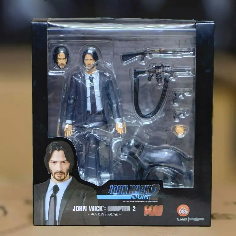 In Stock Mafex 085 John Wick Action Figure Collectible Model Joint Can Move Desktop Decoration Children'S Birthday Present Toys - view 3