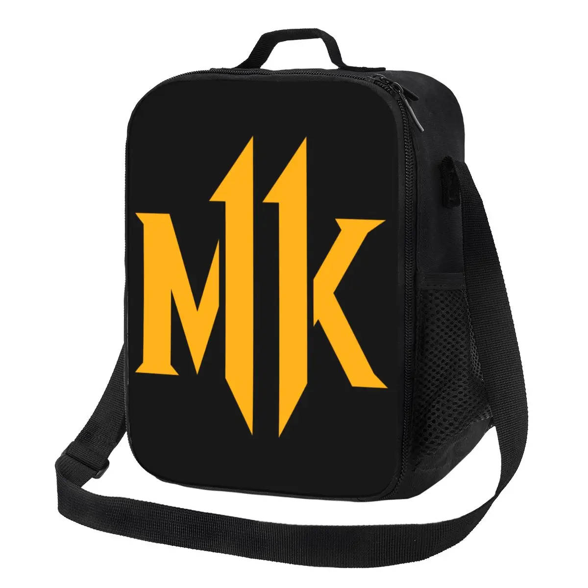 Mortal Kombat MK Print Insulated Lunch Bag for Office Fighting Game Sub Zero Scorpion Portable Cooler Thermal Lunch Box Children