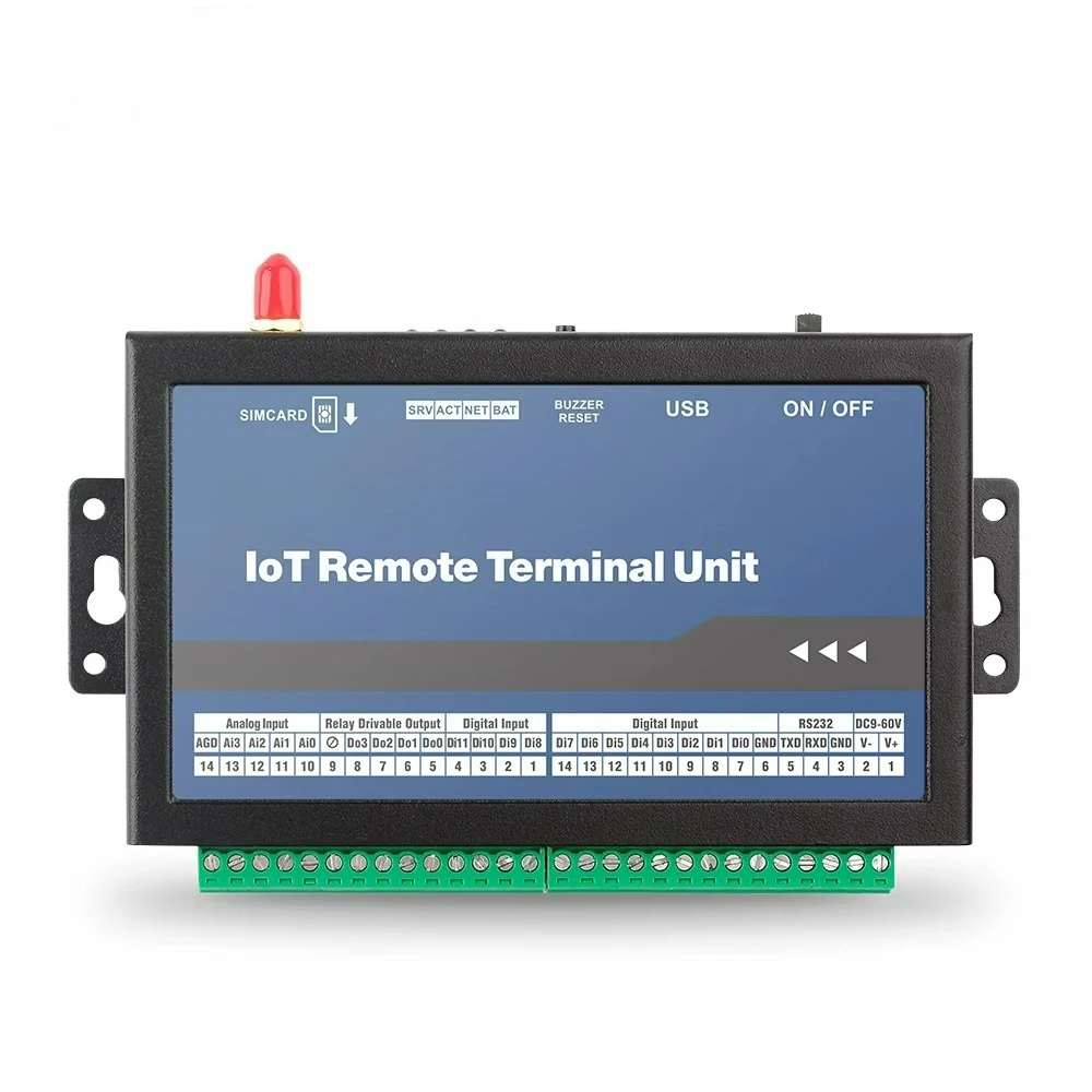 

5112 Gsm Gprs 2G 3G 4G WiFi M2M Industrial Data Acquisition Module Wireless SMS Alarm Remote Controller RTU Terminal Unit