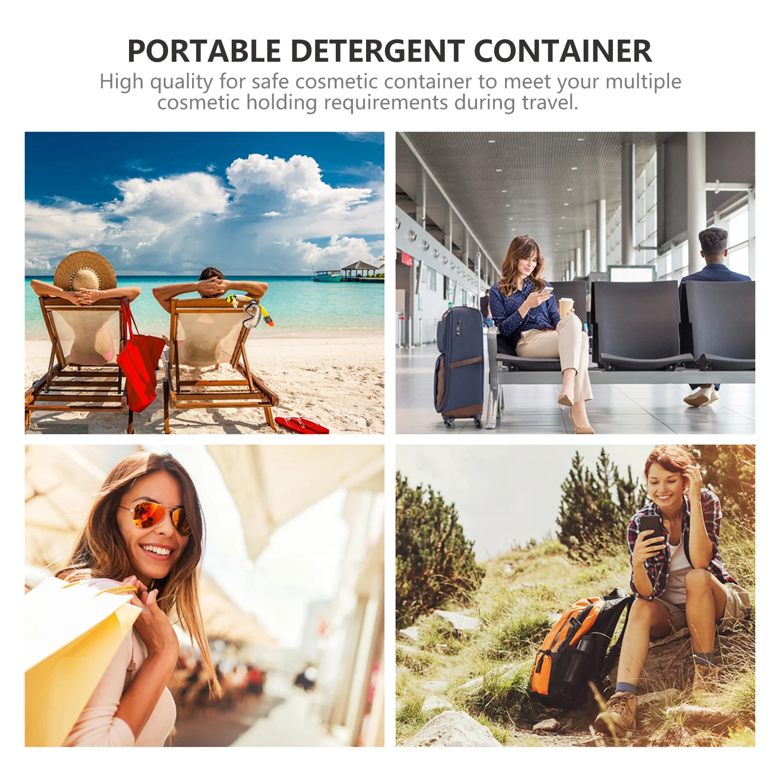 

6Pcs 100Ml Empty Lotion Bottles Leakproof Portable Storage for Skincare Products Travel Toiletries Refillable Pump Dispenser