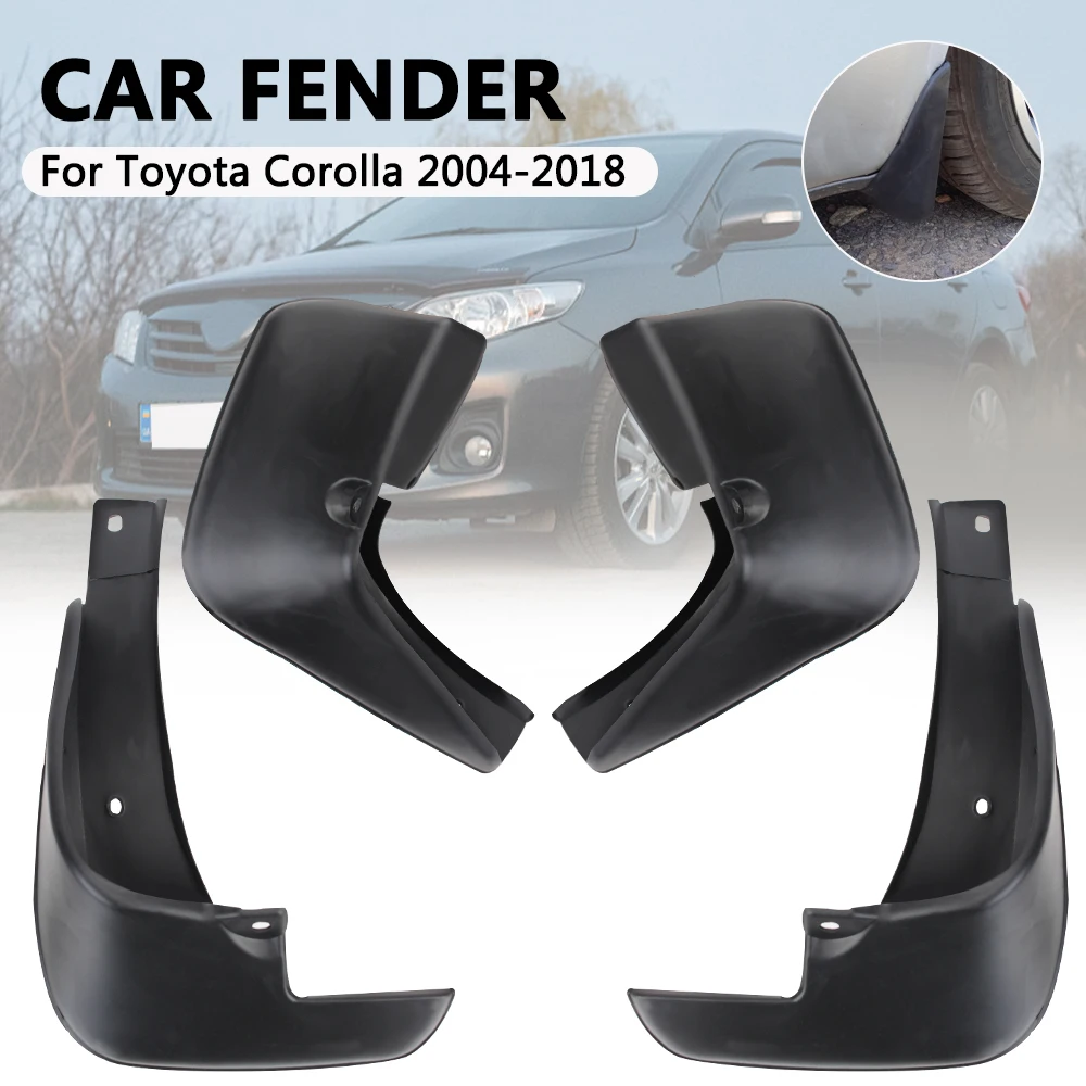 

Mudflaps For Toyota Corolla 2004-2018 Mud Flaps Front Rear Mudguards Fender 4Pcs/set Splash Guards Scratch Resistant