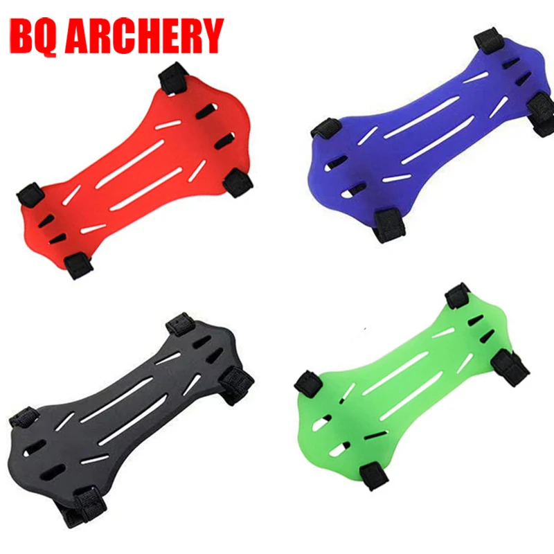 Soft Rubber Shooting Target Forearm Protector, Bow Archery Arrow Armguards, Arm Guard, Safe Strap, 2 Strap