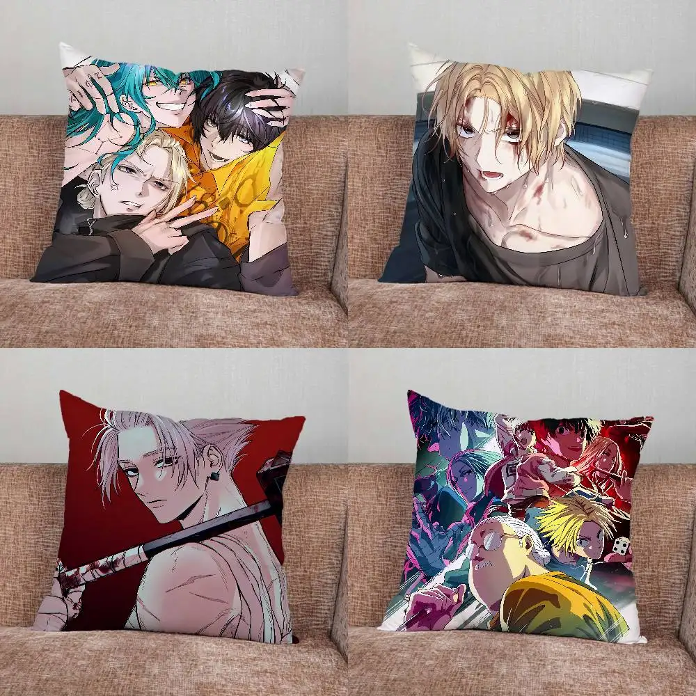 

S-Sakamoto Days Pillow Case Pillowcase Home Sofa Cushions Car Cushions Pillowcover Office Pillowshell Pillow
