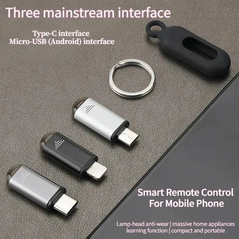 

Smartphone Remote Control IR Blasters Type C Universal Smart Infrared App Control Adapter for TV Air Conditioner Fan Camera