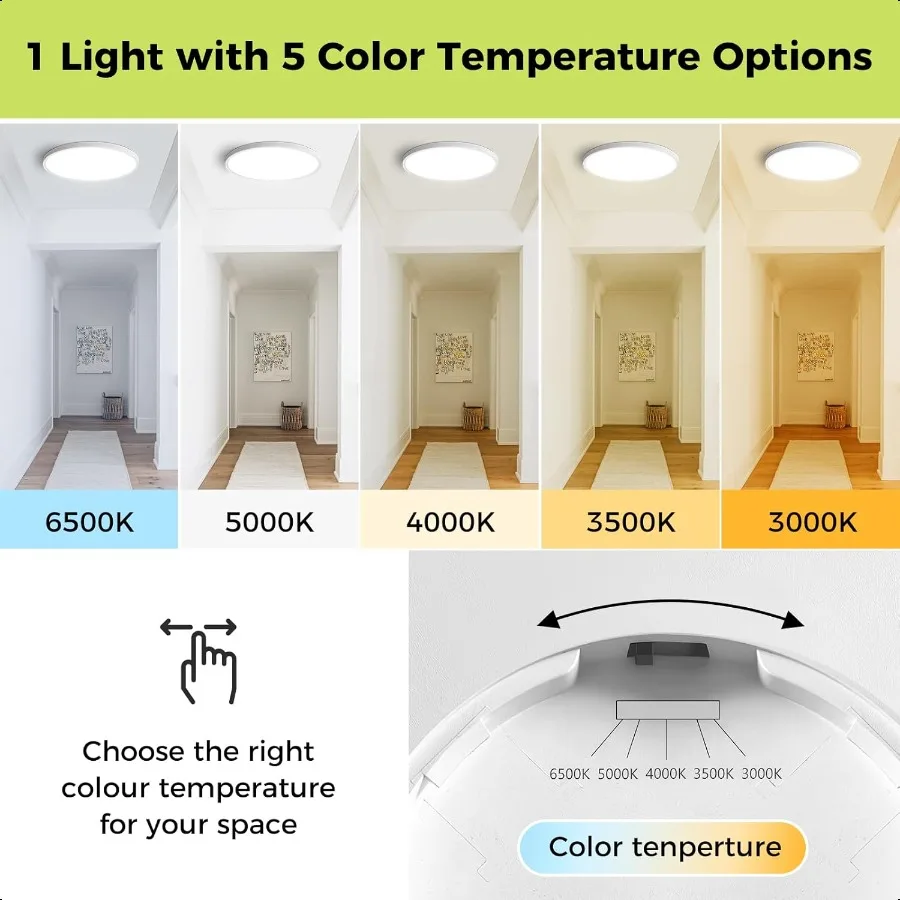 Inbouw plafondlamp 12 inch 24W 3000K 3500K 4000K 5000K 6500K wit rond