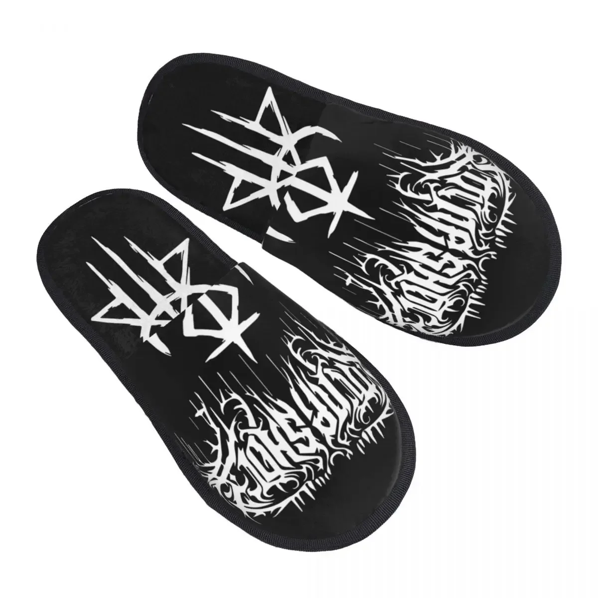 Lorna Shore Merch Lorna Shore Logo Men Women Furry slippers Warm special Home slippers pantoufle homme