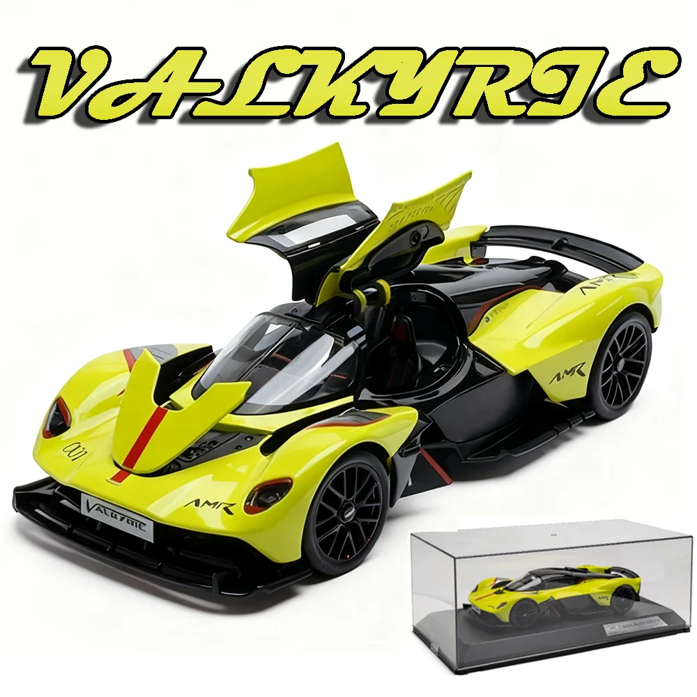 1:18 Acrylic Dust Cover DIVO 750S Valkyrie Model Toy Sports Cars Alloy Diecast Doors Opened Shock Absorption Collection Supercar