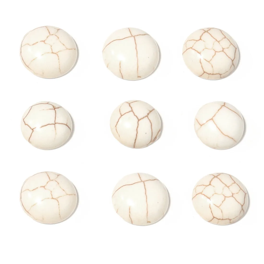 10-50pcs/Lots 4-30mm Flate Back Half Round Cabochon Natural Stone Beads Accessories for Jewelry Making for DIY Bracelet Necklace