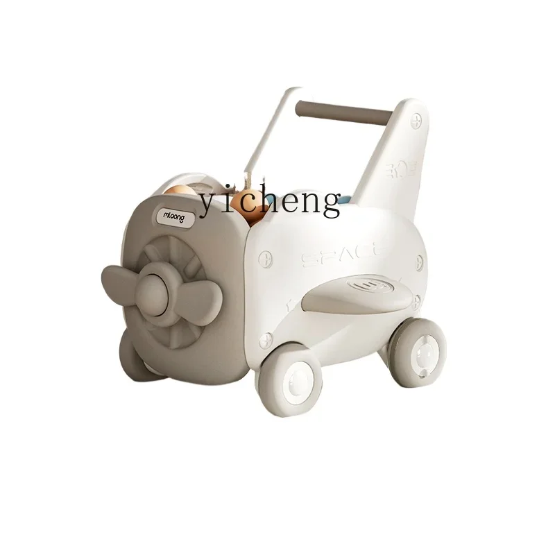 

Tqh Toddler Stroller 6 to 18 Months Baby Toy Hand Push Walker Walking Gadget Anti-O-Leg