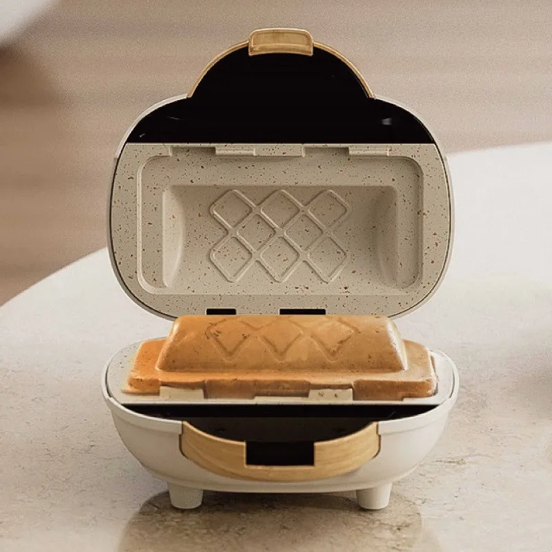 

500W Sandwich Machine Fast Breakfast Machine Home Hot-pressed Toasted Non-stick Bread Mini Panini Machine Multi-function Toaster