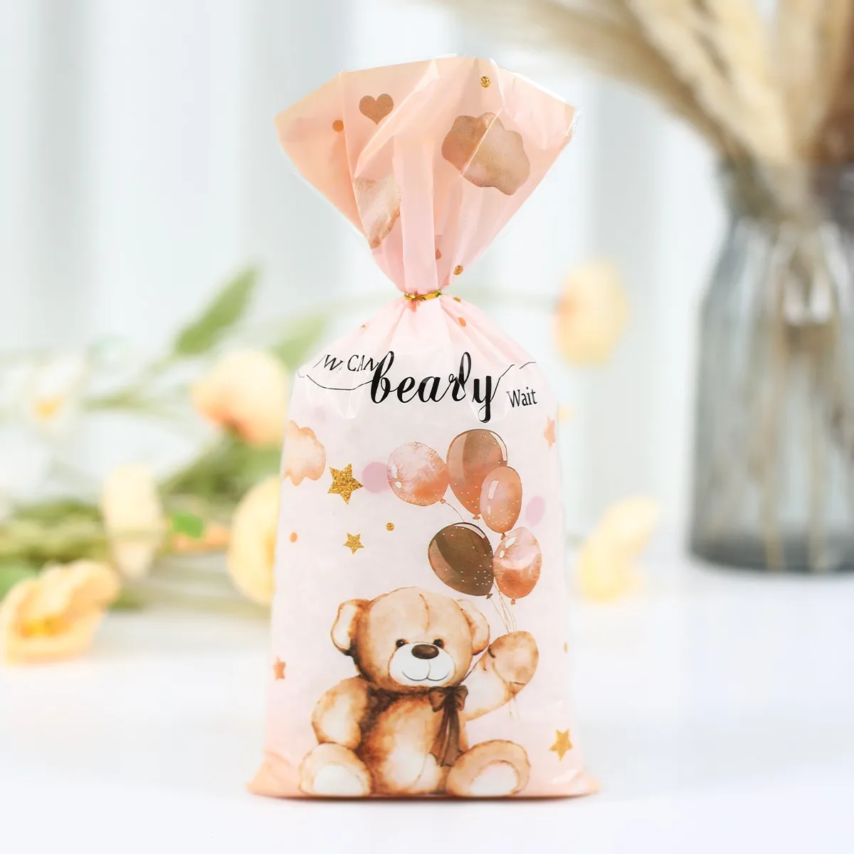 Teddybeer Cadeauzakjes Verjaardagsfeestje Decoratie Kinderverjaardag Snoep Koekjeszakken Bruiloft Verjaardag Verpakking Zakken Babyshower Decor