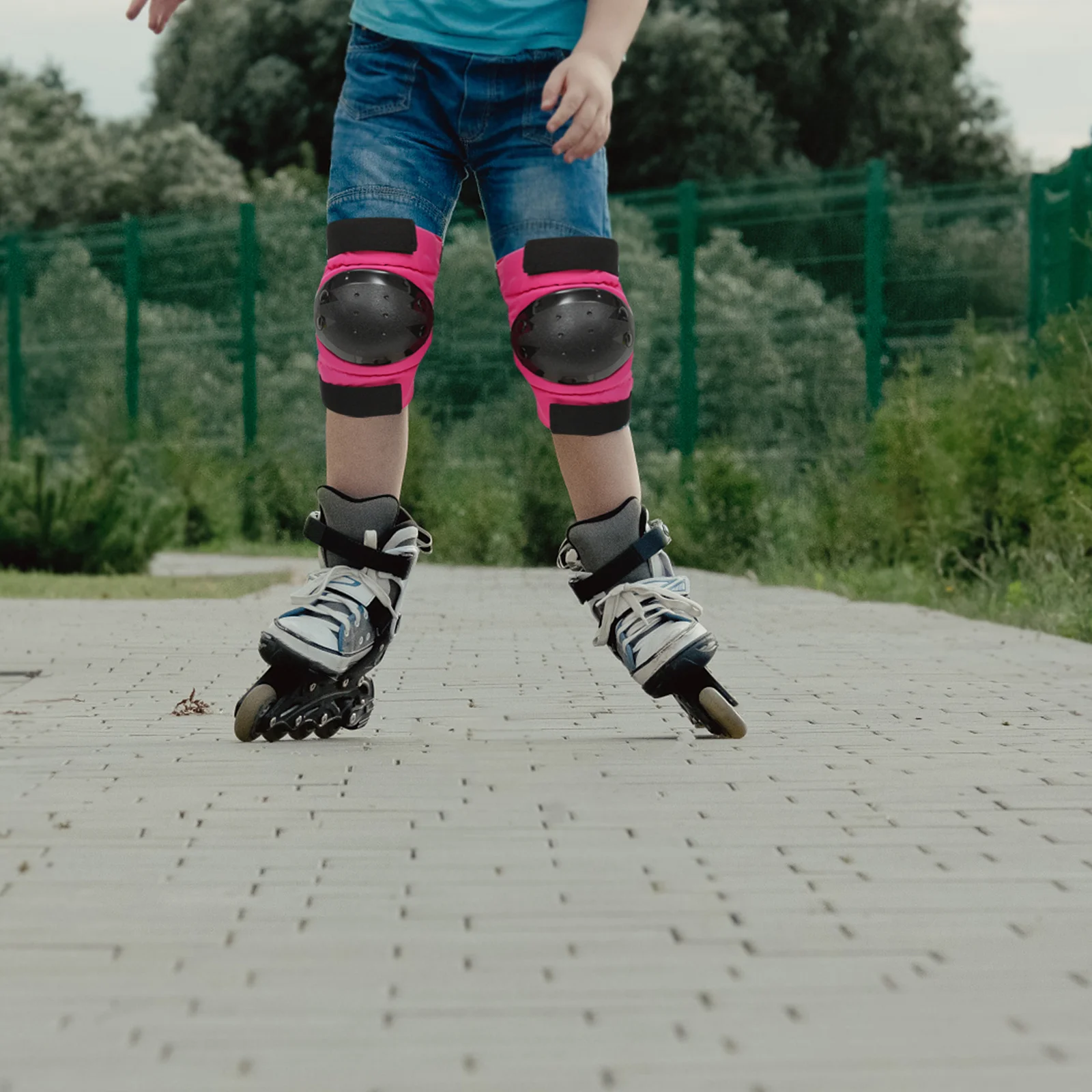 

6Pcs Protective Gear Knee Pads Elbow Pads Hand Protectors for Cycling Skateboard Riding Outdoor Sports Knee Pad