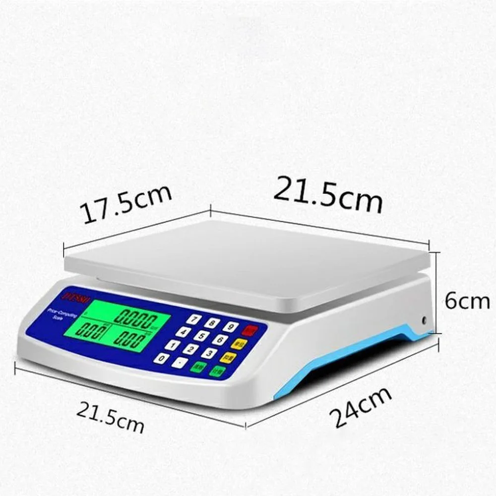 30kg/1g Precision Electronic Digital Kitchen Scale LCD Display Counting Weight Balance For Commercial Shop Fruit Food Weighting