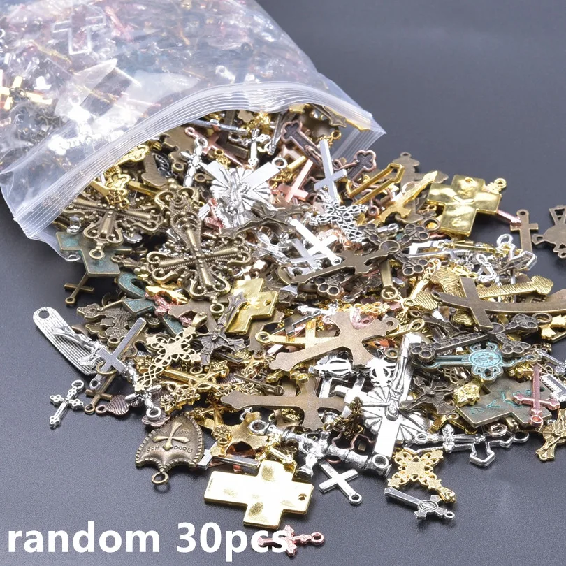 Different Metal Cross Pendants for DIY Jewellery Making