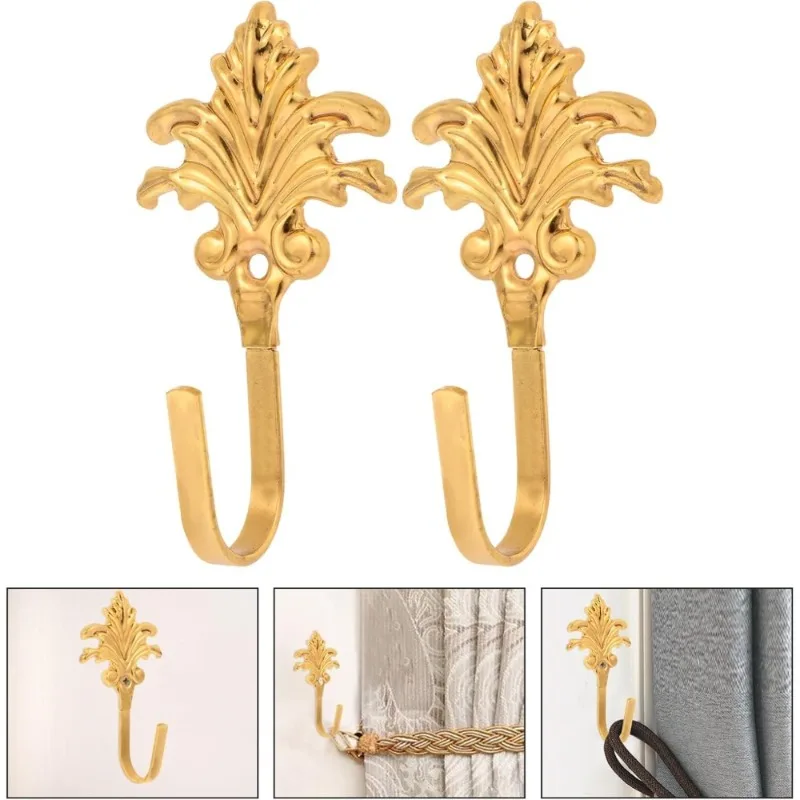 Vintage-Wandhaken aus Metallblatt für Heimdekoration und Organisation, ideal zum Aufhängen von Vorhängen, Schlüsseln, Handtüchern, Hüten in der Badezimmertür
