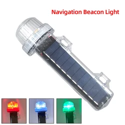 Navigation Beacon Marine Light Solar Power Warning Light Bike LED Flash Strobe Light for Boat Waterproof Emergency Lights