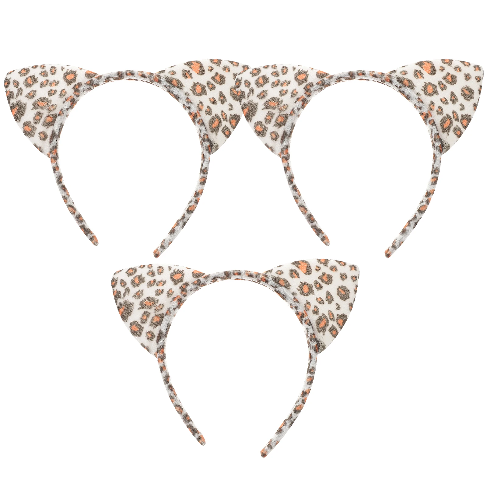 

3pcs Leopard Headband Print Headbands Women Hair Accessory Black Animal Flannel Hoops Bands PARTY BANQUET Events Premium