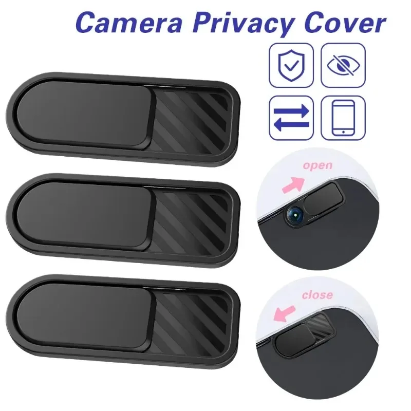 Camera Lens Cover Anti Hacking Peek Sliding Mobile Phone Lens Privacy Sticker for iPhone IPad Tablet Webcam Laptop Camera Cover