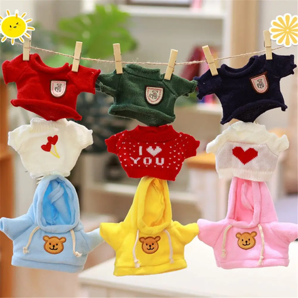 Cute Doll Supplies Hoodie Birthday Gifts Animal Dolls Yellow Duck Kids Toys Dolls Accessories Plush Toy Clothes Sweater