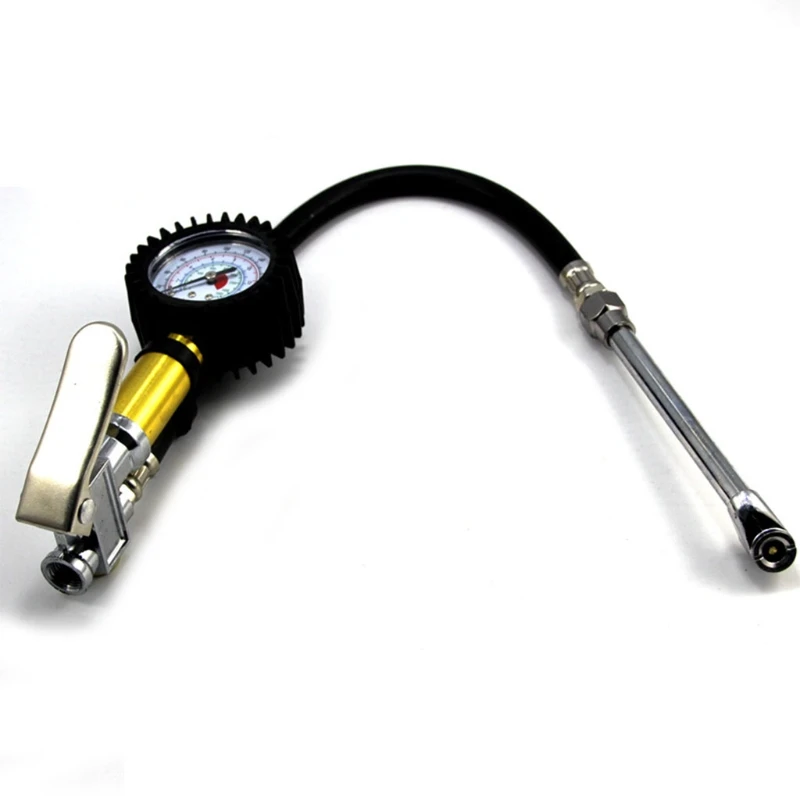 Handhled Tyre Inflator Gauge Tyre Deflator & Inflator Gun with Pressure Gauge 220 PSI Tyre Pressure Monitor Tester