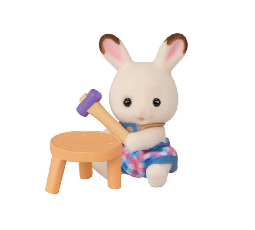 Véritable en Stock familles sylvaniennes forêt Animal famille Villa jeu de rôle peintre figurine d'action de haute qualité cadeaux d'anniversaire pour fille