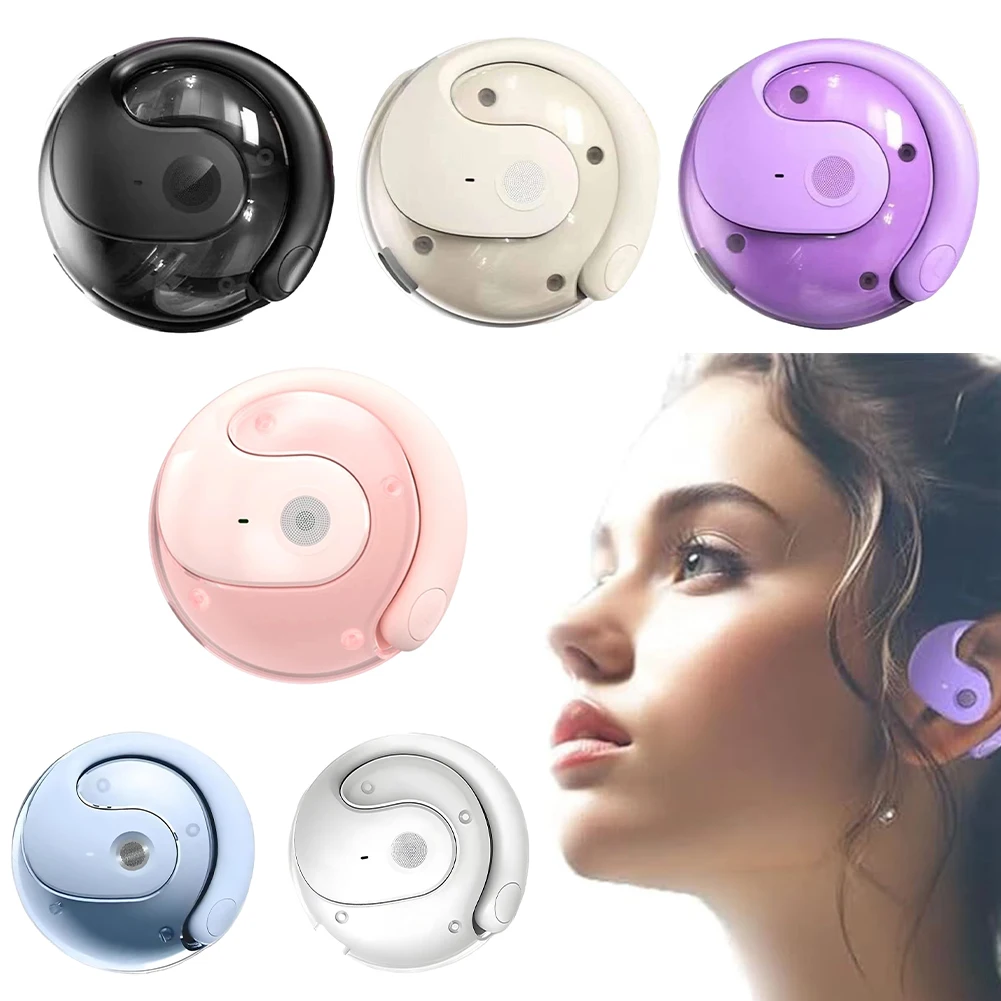 HY-T26 Real-Time Translation Earbuds BT 5.0 Noise Cancelling Simultaneous Interpretation 144 Languages Ear Hanging Earphone
